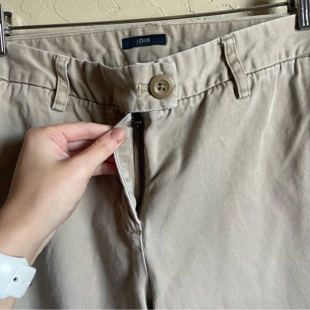 J. Crew Wide-leg denim‎ trouser In Khaki